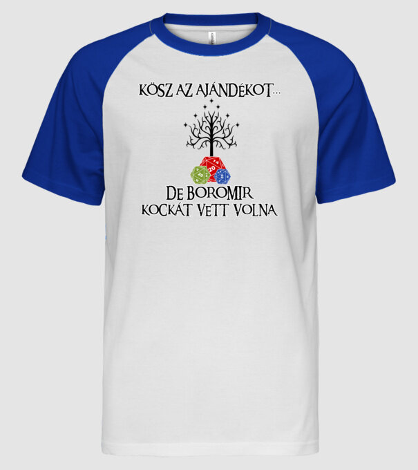  minta fehér/royal pólón