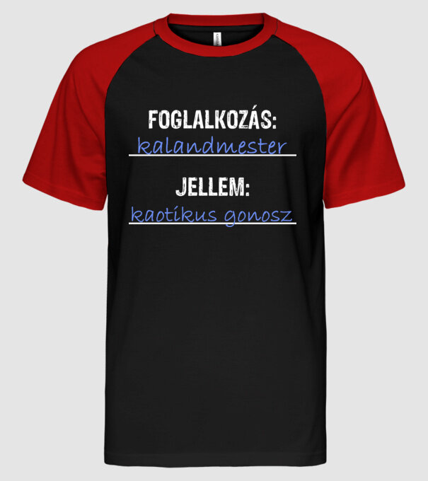  minta fekete/piros pólón