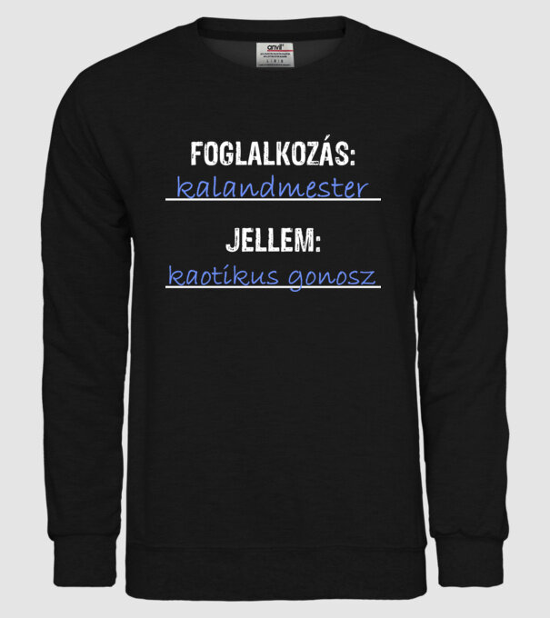  minta fekete pólón