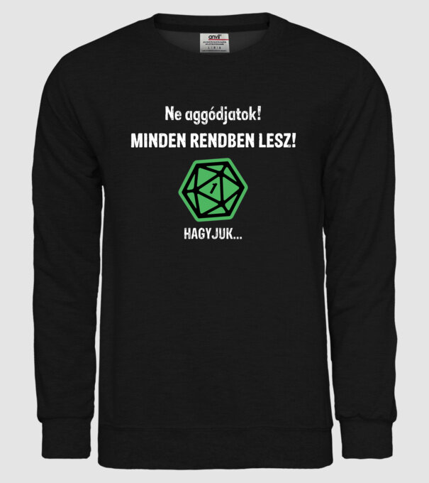  minta fekete pólón