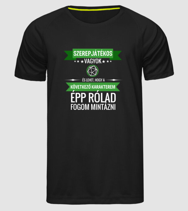  minta fekete pólón