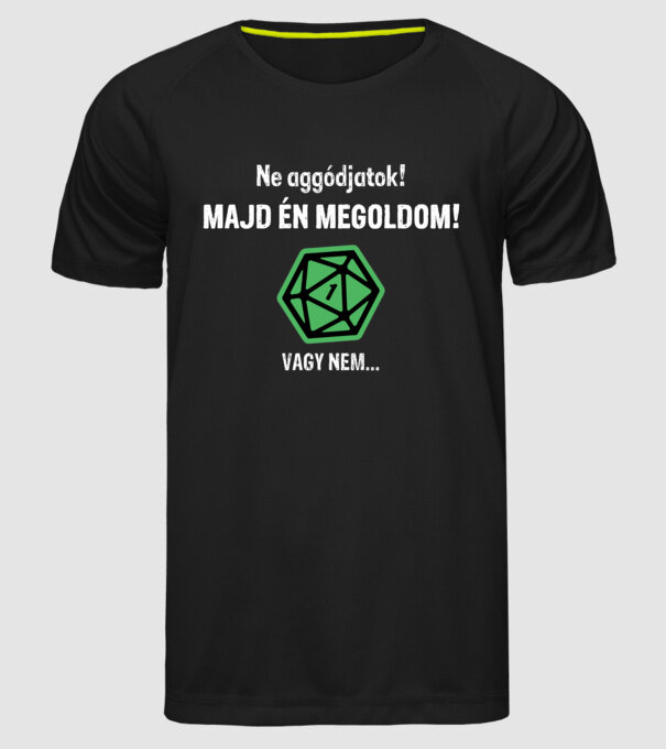 minta fekete pólón