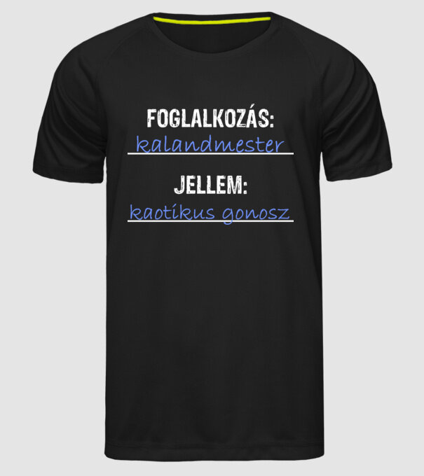  minta fekete pólón