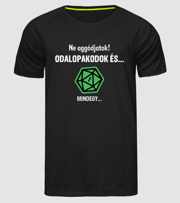  minta fekete pólón