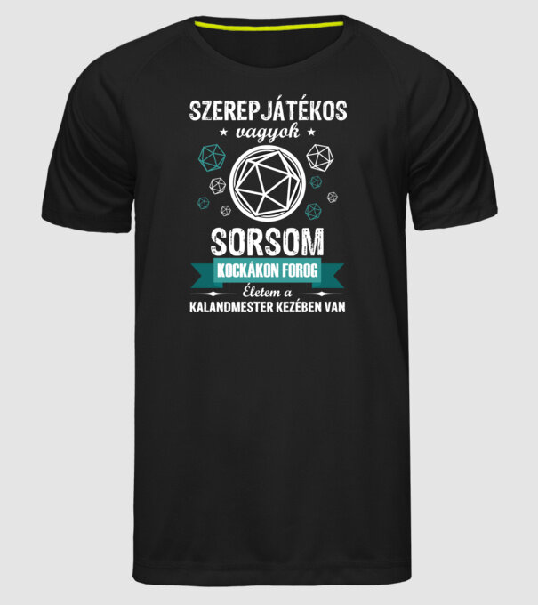  minta fekete pólón