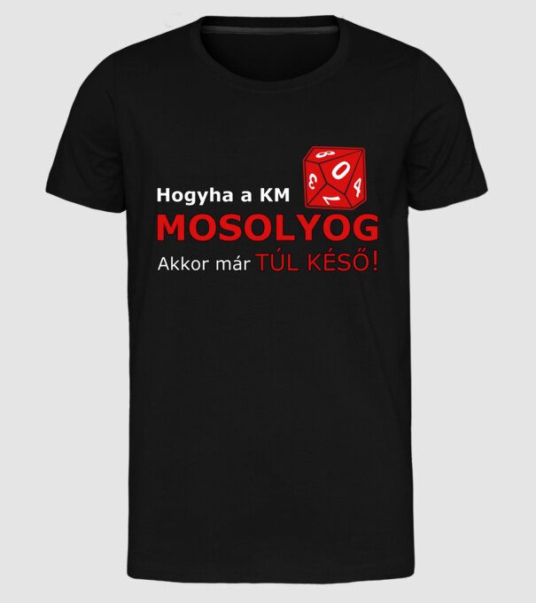  minta fekete pólón