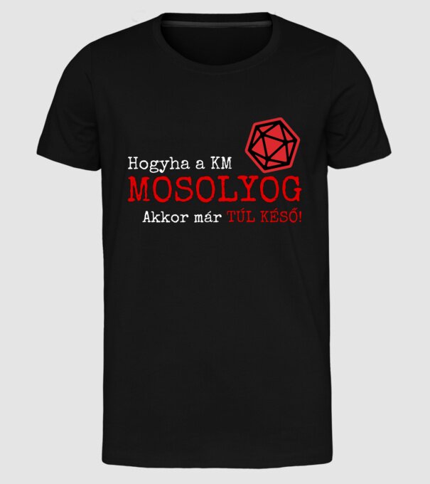  minta fekete pólón