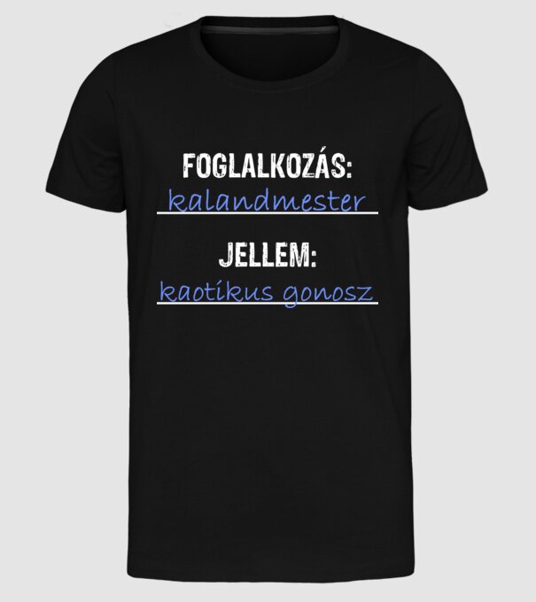  minta fekete pólón
