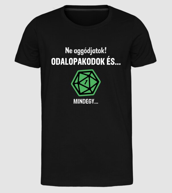  minta fekete pólón