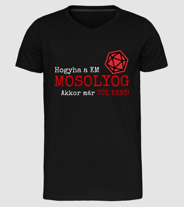  minta fekete pólón