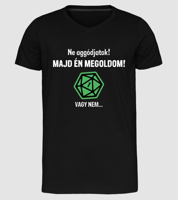  minta fekete pólón