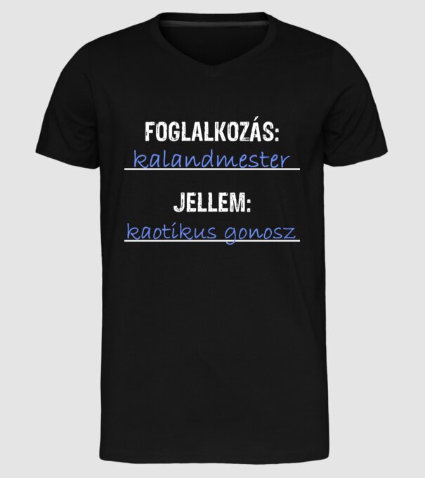  minta fekete pólón