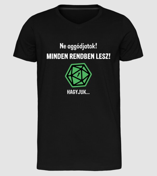  minta fekete pólón