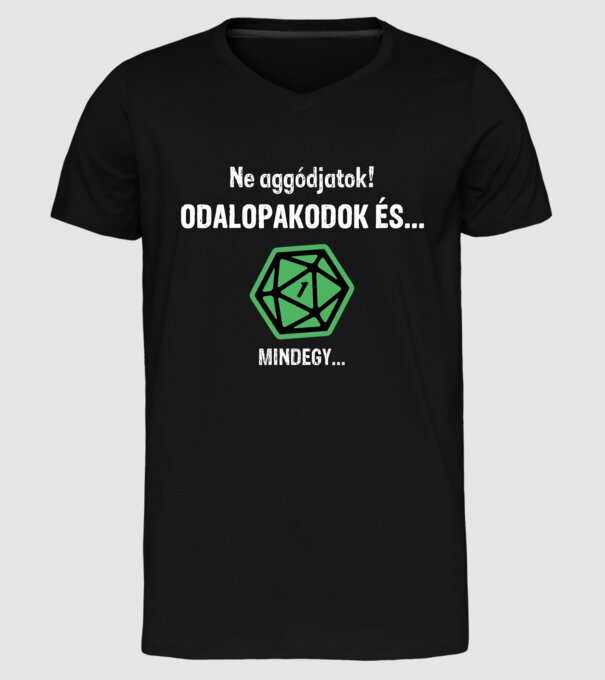  minta fekete pólón