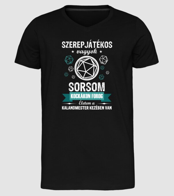  minta fekete pólón