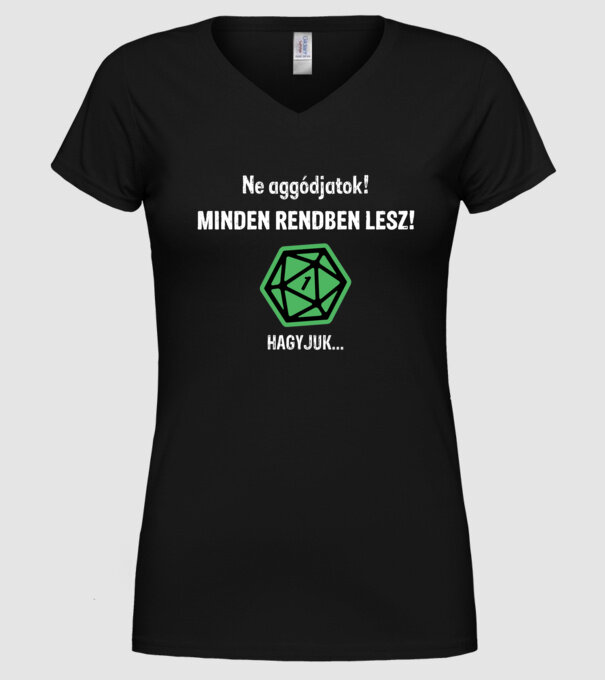 minta fekete pólón
