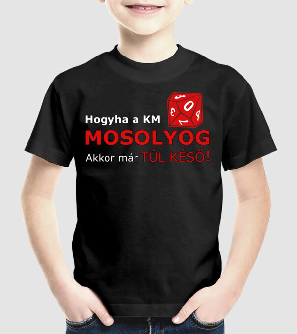  minta fekete pólón