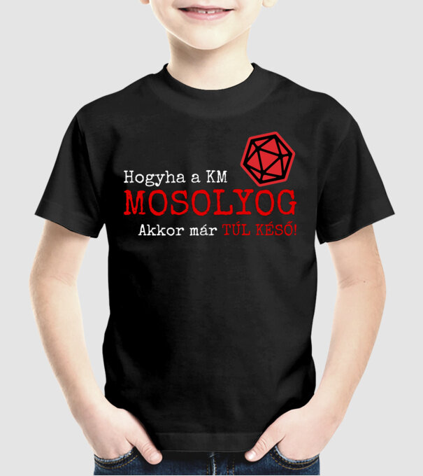  minta fekete pólón