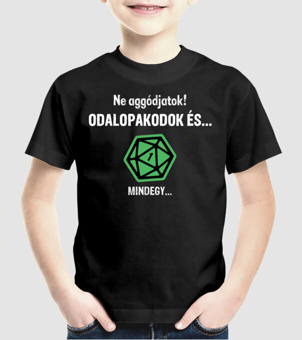  minta fekete pólón
