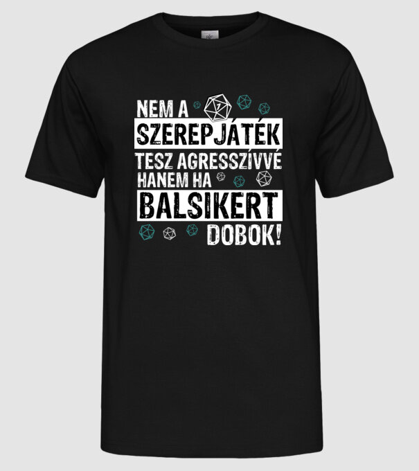  minta fekete pólón