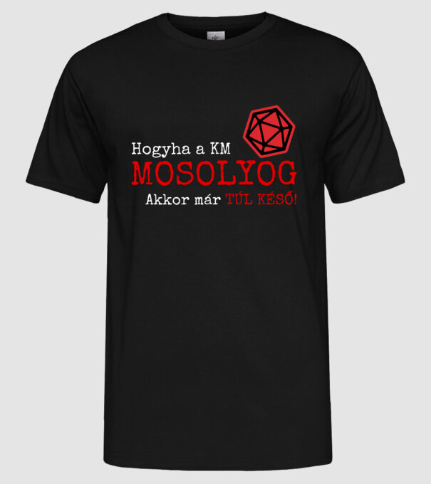  minta fekete pólón