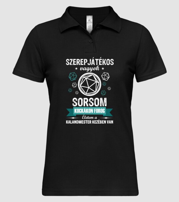  minta fekete pólón