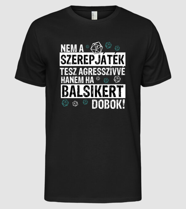  minta fekete pólón