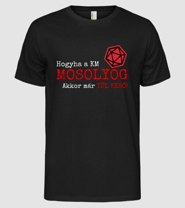  minta fekete pólón