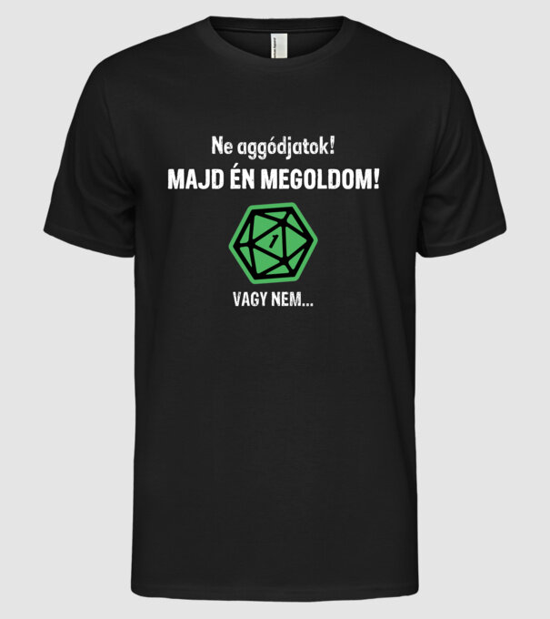  minta fekete pólón