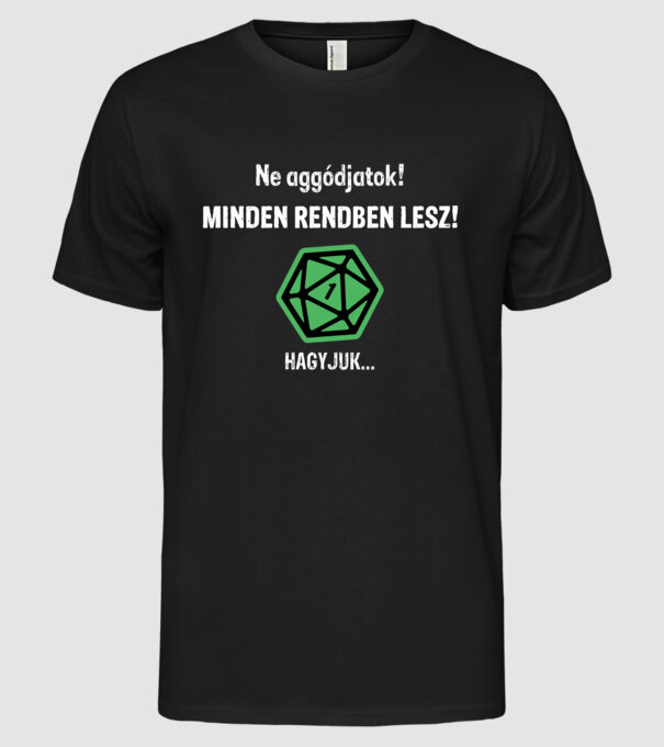  minta fekete pólón