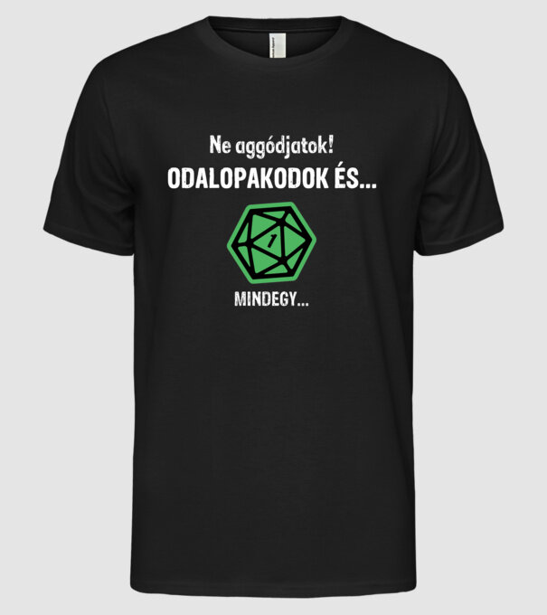  minta fekete pólón