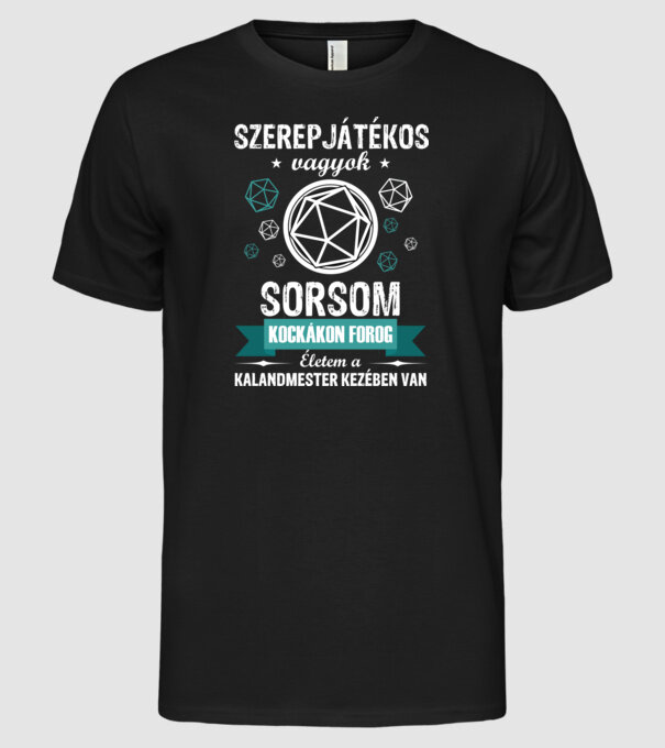  minta fekete pólón