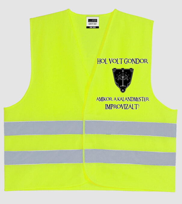  minta neonsárga pólón