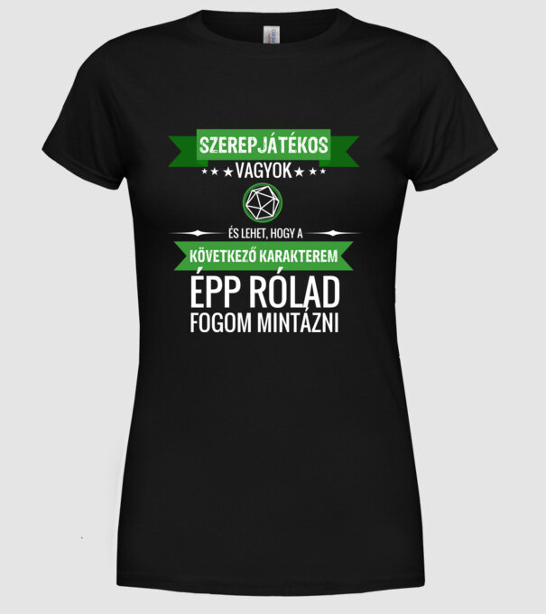  minta fekete pólón