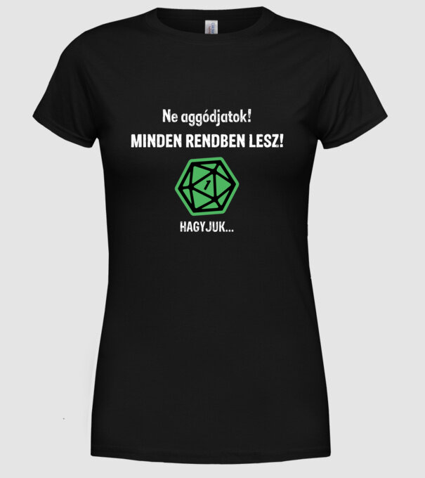  minta fekete pólón