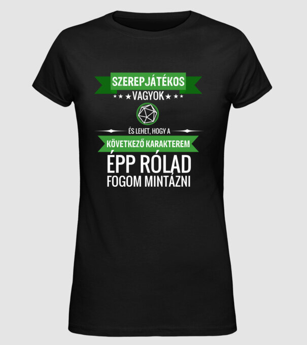  minta fekete pólón