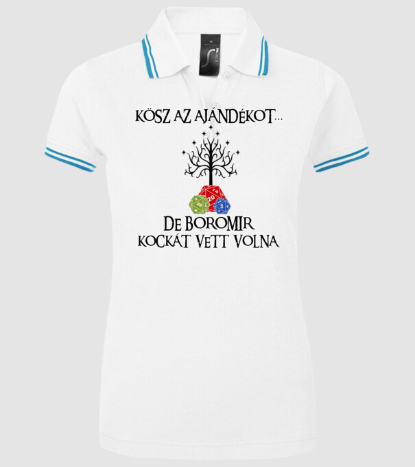  minta fehér pólón