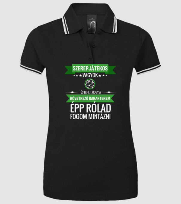  minta fekete pólón