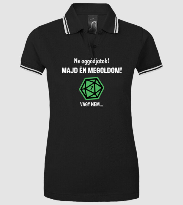  minta fekete pólón
