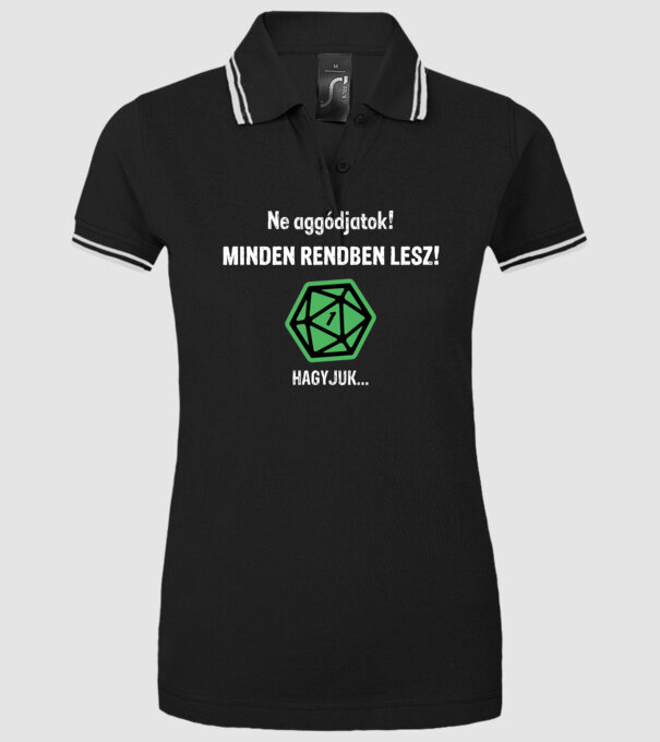  minta fekete pólón