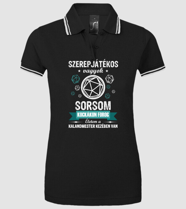 minta fekete pólón