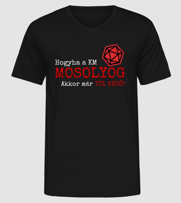  minta fekete pólón