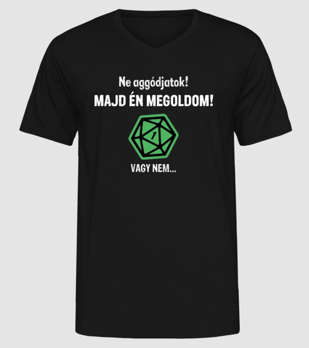  minta fekete pólón
