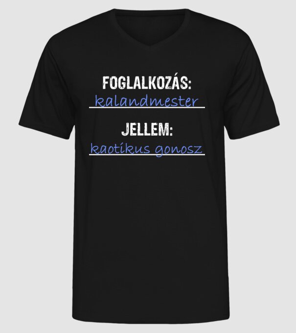  minta fekete pólón
