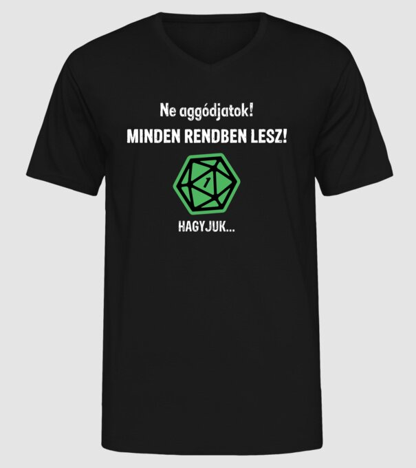 minta fekete pólón