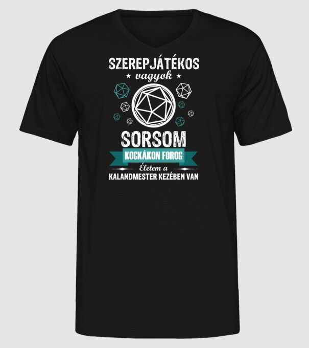  minta fekete pólón