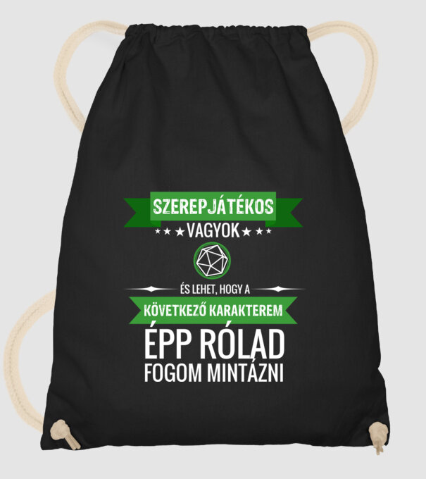  minta fekete pólón