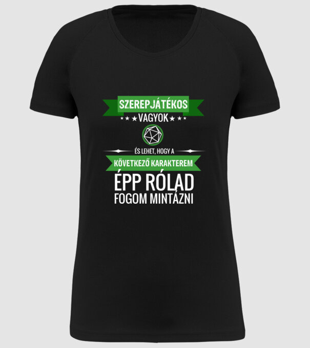  minta fekete pólón