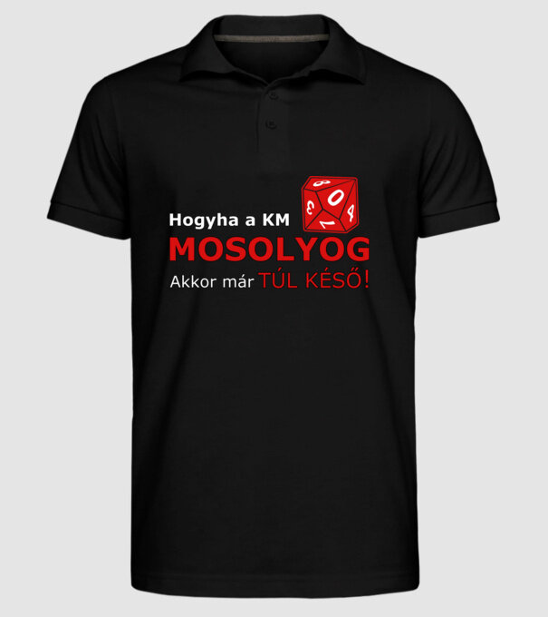  minta fekete pólón