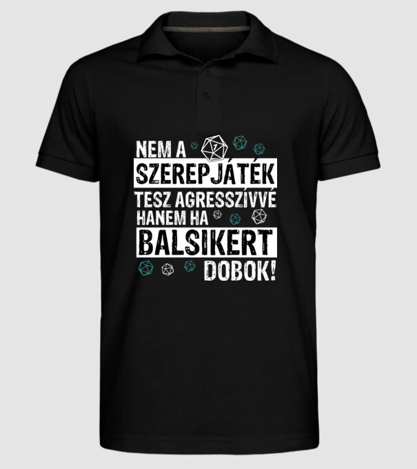  minta fekete pólón